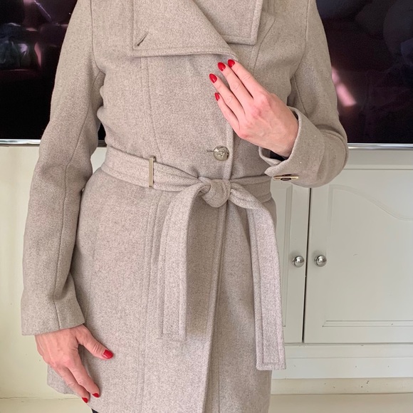 Belted Wrap Wool-Blend Coat- BARELY worn! - Picture 15 of 15